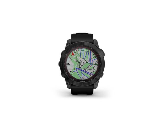 Смарт-часы Garmin fenix 7X Sapph Sol Black DLC Ti w/Black Band, GPS (010-02541-23), изображение 4