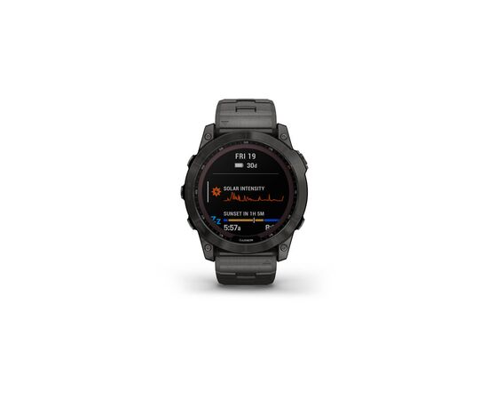 Смарт-часы Garmin fenix 7X Sapph Sol Carbon Gray DLC Ti, GPS (010-02541-27), изображение 2 Смарт-часы Garmin fenix 7X Sapph Sol Carbon Gray DLC Ti, GPS (010-02541-27), изображение 2
