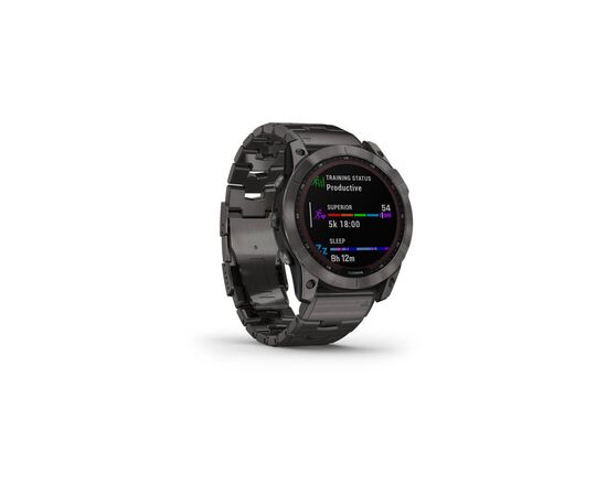 Смарт-часы Garmin fenix 7X Sapph Sol Carbon Gray DLC Ti, GPS (010-02541-27), изображение 3 Смарт-часы Garmin fenix 7X Sapph Sol Carbon Gray DLC Ti, GPS (010-02541-27), изображение 3