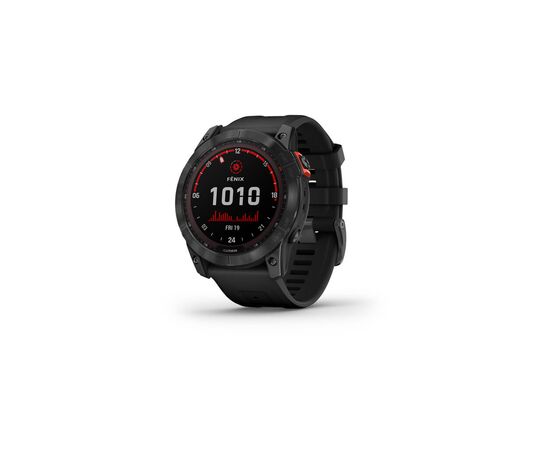 Смарт-часы Garmin fenix 7X Sol Slate Gray w/Black Band, GPS (010-02541-01)
