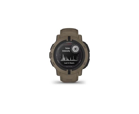 Смарт-часы Garmin Instinct 2, Solar, Tactical Edition, Coyote Tan, GPS (010-02627-04), изображение 2 Смарт-часы Garmin Instinct 2, Solar, Tactical Edition, Coyote Tan, GPS (010-02627-04), изображение 2
