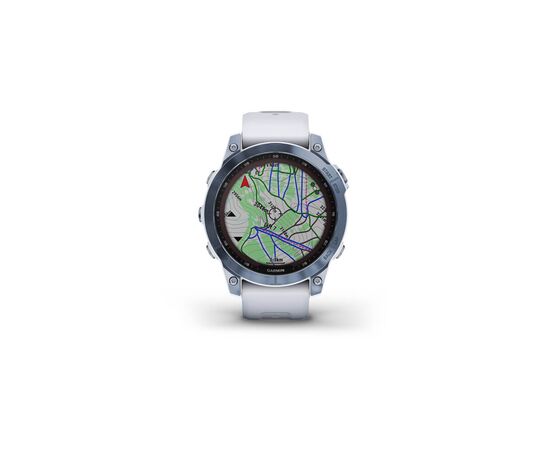 Смарт-часы Garmin fenix 7 Sapph Solar, Mineral Blue Ti w/Whitestone Band, GPS (010-02540-25), изображение 4 Смарт-часы Garmin fenix 7 Sapph Solar, Mineral Blue Ti w/Whitestone Band, GPS (010-02540-25), изображение 4