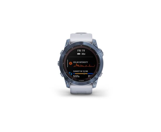 Смарт-часы Garmin fenix 7X Sapph Sol Mineral Blue, GPS (010-02541-15), изображение 2 Смарт-часы Garmin fenix 7X Sapph Sol Mineral Blue, GPS (010-02541-15), изображение 2