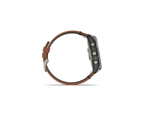 Смарт-часы Garmin fenix 7X Sapph Sol Titanium w/Chestnut Leather, GPS (010-02541-19), изображение 5 Смарт-часы Garmin fenix 7X Sapph Sol Titanium w/Chestnut Leather, GPS (010-02541-19), изображение 5