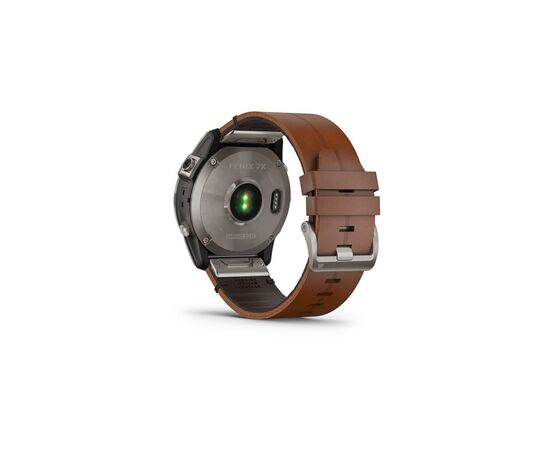Смарт-часы Garmin fenix 7X Sapph Sol Titanium w/Chestnut Leather, GPS (010-02541-19), изображение 7 Смарт-часы Garmin fenix 7X Sapph Sol Titanium w/Chestnut Leather, GPS (010-02541-19), изображение 7