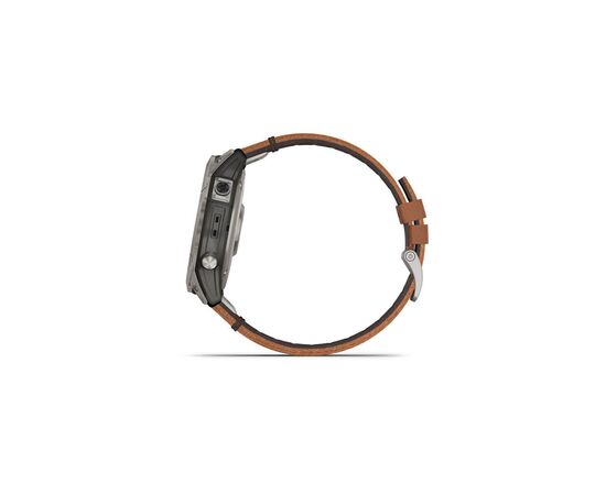 Смарт-часы Garmin fenix 7X Sapph Sol Titanium w/Chestnut Leather, GPS (010-02541-19), изображение 8 Смарт-часы Garmin fenix 7X Sapph Sol Titanium w/Chestnut Leather, GPS (010-02541-19), изображение 8