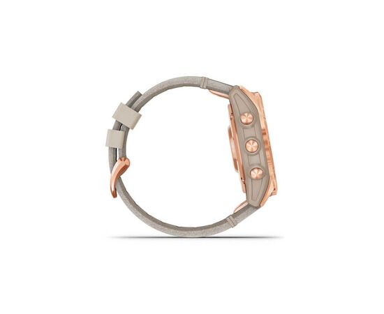 Смарт-часы Garmin fenix 7S, Sapph Sol, Rose Gold Ti w/Limestone Leather (010-02539-35), изображение 4 Смарт-часы Garmin fenix 7S, Sapph Sol, Rose Gold Ti w/Limestone Leather (010-02539-35), изображение 4