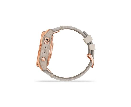 Смарт-часы Garmin fenix 7S, Sapph Sol, Rose Gold Ti w/Limestone Leather (010-02539-35), изображение 5 Смарт-часы Garmin fenix 7S, Sapph Sol, Rose Gold Ti w/Limestone Leather (010-02539-35), изображение 5