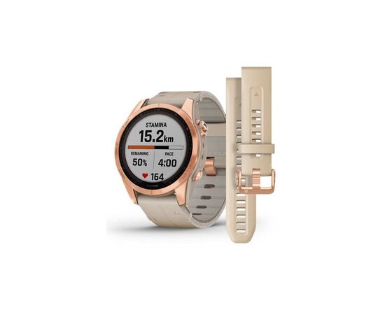 Смарт-часы Garmin fenix 7S, Sapph Sol, Rose Gold Ti w/Limestone Leather (010-02539-35), изображение 7 Смарт-часы Garmin fenix 7S, Sapph Sol, Rose Gold Ti w/Limestone Leather (010-02539-35), изображение 7