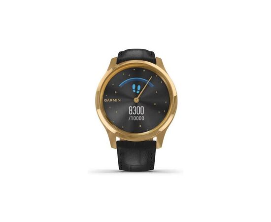 Смарт-часы Garmin vivomove Luxe, Pure Gold-Black, Leather, (010-02241-22), изображение 4 Смарт-часы Garmin vivomove Luxe, Pure Gold-Black, Leather, (010-02241-22), изображение 4