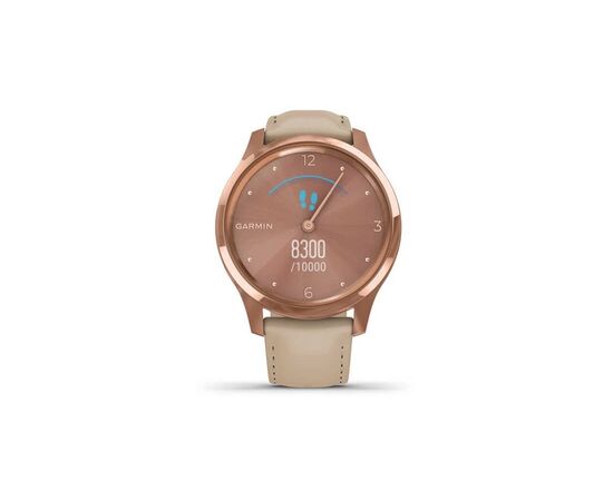 Смарт-часы Garmin vivomove Luxe, RoseGold, Light Sand, Leather (010-02241-21), изображение 4 Смарт-часы Garmin vivomove Luxe, RoseGold, Light Sand, Leather (010-02241-21), изображение 4