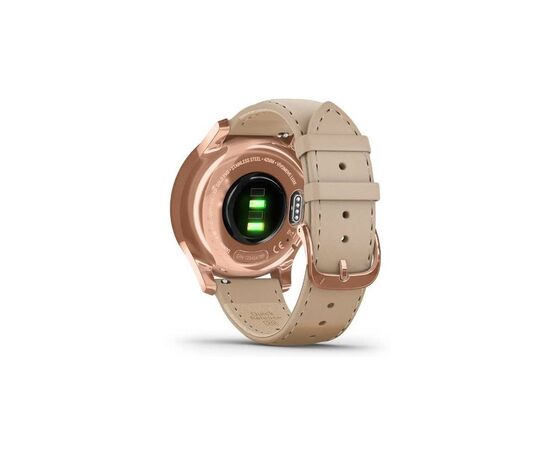 Смарт-часы Garmin vivomove Luxe, RoseGold, Light Sand, Leather (010-02241-21), изображение 6 Смарт-часы Garmin vivomove Luxe, RoseGold, Light Sand, Leather (010-02241-21), изображение 6