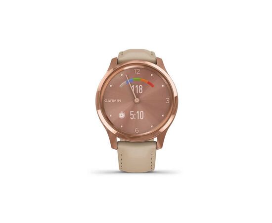 Смарт-часы Garmin vivomove Luxe, RoseGold, Light Sand, Leather (010-02241-21), изображение 7 Смарт-часы Garmin vivomove Luxe, RoseGold, Light Sand, Leather (010-02241-21), изображение 7