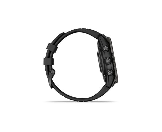 Смарт-часы Garmin fenix 7 Pro Saph Solar, Crbn Gry DLC Ti w/Black Band, GPS (010-02777-11), изображение 4 Смарт-часы Garmin fenix 7 Pro Saph Solar, Crbn Gry DLC Ti w/Black Band, GPS (010-02777-11), изображение 4