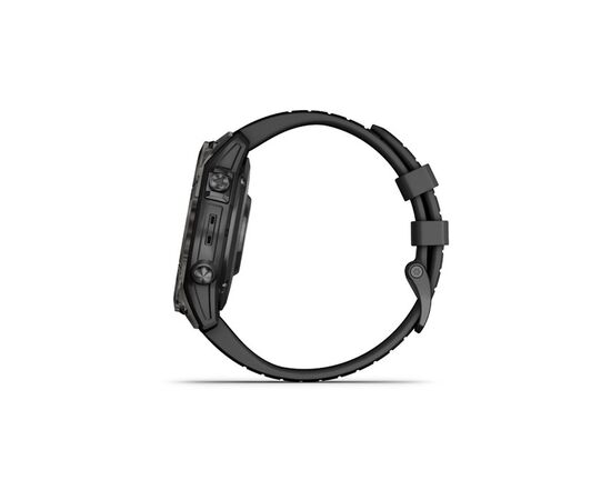 Смарт-часы Garmin fenix 7 Pro Saph Solar, Crbn Gry DLC Ti w/Black Band, GPS (010-02777-11), изображение 5 Смарт-часы Garmin fenix 7 Pro Saph Solar, Crbn Gry DLC Ti w/Black Band, GPS (010-02777-11), изображение 5