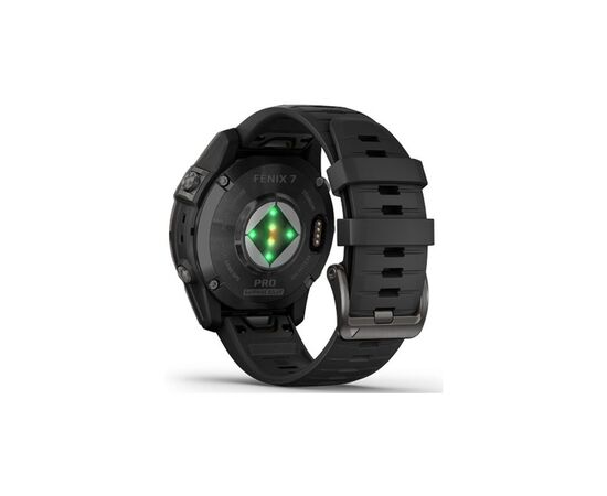 Смарт-часы Garmin fenix 7 Pro Saph Solar, Crbn Gry DLC Ti w/Black Band, GPS (010-02777-11), изображение 6 Смарт-часы Garmin fenix 7 Pro Saph Solar, Crbn Gry DLC Ti w/Black Band, GPS (010-02777-11), изображение 6