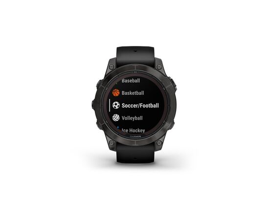Смарт-часы Garmin fenix 7 Pro Saph Solar, Crbn Gry DLC Ti w/Black Band, GPS (010-02777-11), изображение 7 Смарт-часы Garmin fenix 7 Pro Saph Solar, Crbn Gry DLC Ti w/Black Band, GPS (010-02777-11), изображение 7