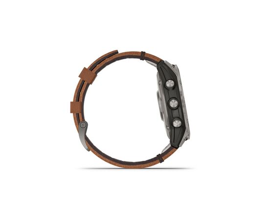 Смарт-годинник Garmin fenix 7 Pro Saph Solar, Ti w/Chestnut Lthr Band, Excl, GPS (010-02777-30), зображення 4 Смарт-годинник Garmin fenix 7 Pro Saph Solar, Ti w/Chestnut Lthr Band, Excl, GPS (010-02777-30), зображення 4