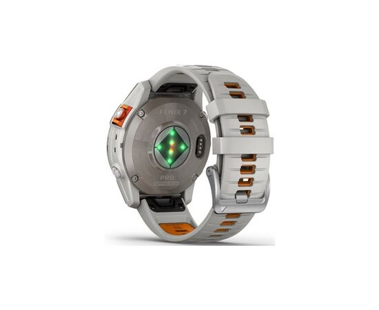 Смарт-часы Garmin fenix 7 Pro Saph Solar, Ti w/Fog Gry/Ember Orange Band, GPS (010-02777-21), изображение 6 Смарт-часы Garmin fenix 7 Pro Saph Solar, Ti w/Fog Gry/Ember Orange Band, GPS (010-02777-21), изображение 6