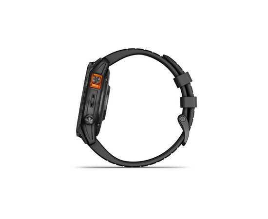 Смарт-часы Garmin fenix 7 Pro Solar, Glass, SltGrySS w/Black Band, GPS (010-02777-01), изображение 5 Смарт-часы Garmin fenix 7 Pro Solar, Glass, SltGrySS w/Black Band, GPS (010-02777-01), изображение 5