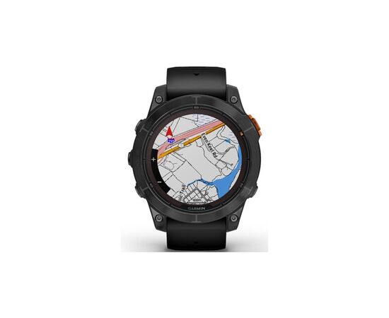 Смарт-часы Garmin fenix 7 Pro Solar, Glass, SltGrySS w/Black Band, GPS (010-02777-01), изображение 7 Смарт-часы Garmin fenix 7 Pro Solar, Glass, SltGrySS w/Black Band, GPS (010-02777-01), изображение 7