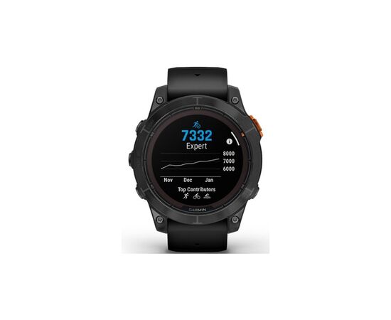 Смарт-часы Garmin fenix 7 Pro Solar, Glass, SltGrySS w/Black Band, GPS (010-02777-01), изображение 8 Смарт-часы Garmin fenix 7 Pro Solar, Glass, SltGrySS w/Black Band, GPS (010-02777-01), изображение 8