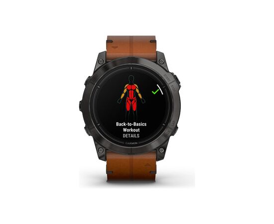 Смарт-годинник Garmin EPIX PRO (g2), 51, Saph, CrbnGryDLC Ti, Chsnt Lthr, GPS (010-02804-30), зображення 5 Смарт-годинник Garmin EPIX PRO (g2), 51, Saph, CrbnGryDLC Ti, Chsnt Lthr, GPS (010-02804-30), зображення 5