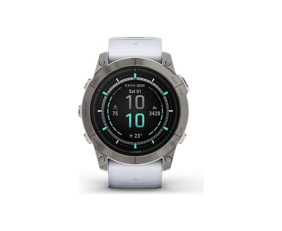 Смарт-часы Garmin EPIX PRO (g2), 51, Saph, Ti, Whitestone, GPS (010-02804-11), зображення 2 Смарт-часы Garmin EPIX PRO (g2), 51, Saph, Ti, Whitestone, GPS (010-02804-11), зображення 2