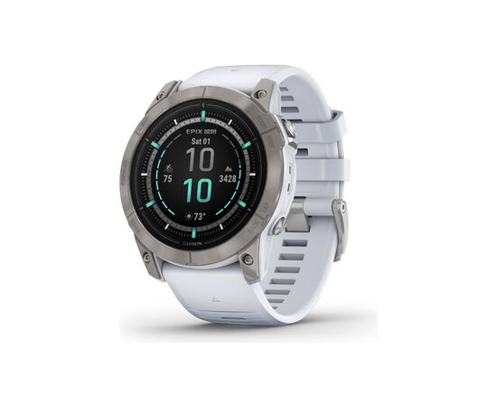 Смарт-часы Garmin EPIX PRO (g2), 51, Saph, Ti, Whitestone, GPS (010-02804-11)