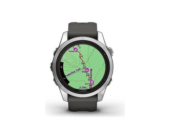Смарт-часы Garmin fenix 7S Pro Solar, Glass, SS w/Graphite band, GPS (010-02776-01), изображение 4 Смарт-часы Garmin fenix 7S Pro Solar, Glass, SS w/Graphite band, GPS (010-02776-01), изображение 4