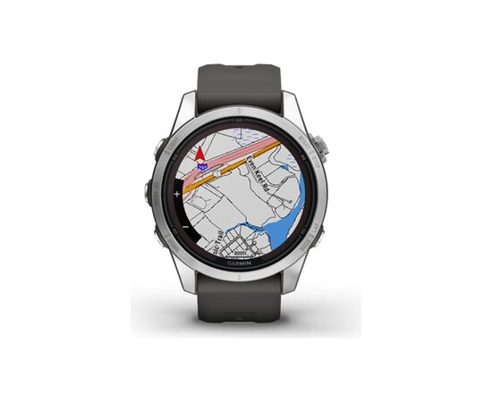 Смарт-часы Garmin fenix 7S Pro Solar, Glass, SS w/Graphite band, GPS (010-02776-01), изображение 5 Смарт-часы Garmin fenix 7S Pro Solar, Glass, SS w/Graphite band, GPS (010-02776-01), изображение 5