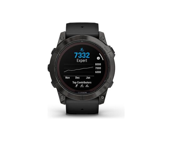 Смарт-часы Garmin fenix 7X Pro Saph Solar, Carbon Gray Ti w/Black Band, GPS (010-02778-11), изображение 5 Смарт-часы Garmin fenix 7X Pro Saph Solar, Carbon Gray Ti w/Black Band, GPS (010-02778-11), изображение 5