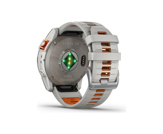 Смарт-часы Garmin fenix 7X Pro Sapph Sol, Ti w/Gray/Orange Band, GPS (010-02778-15), изображение 8 Смарт-часы Garmin fenix 7X Pro Sapph Sol, Ti w/Gray/Orange Band, GPS (010-02778-15), изображение 8