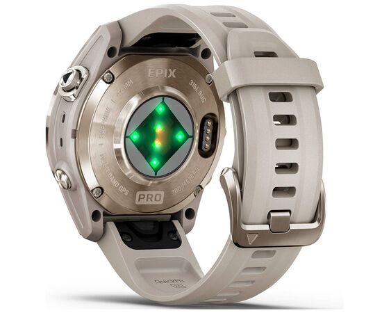 Смарт-часы Garmin EPIX PRO (g2), 42mm, Saph, Soft Gold SS, Lt. Sand, GPS смарт (010-02802-11), изображение 6 Смарт-часы Garmin EPIX PRO (g2), 42mm, Saph, Soft Gold SS, Lt. Sand, GPS смарт (010-02802-11), изображение 6