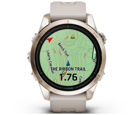 Смарт-часы Garmin EPIX PRO (g2), 42mm, Saph, Soft Gold SS, Lt. Sand, GPS смарт (010-02802-11), изображение 8 Смарт-часы Garmin EPIX PRO (g2), 42mm, Saph, Soft Gold SS, Lt. Sand, GPS смарт (010-02802-11), изображение 8