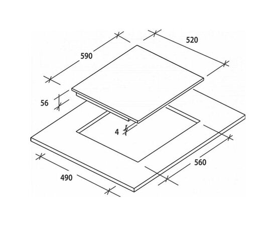 Варочная поверхность Candy CI642CWTT, изображение 2 Варочная поверхность Candy CI642CWTT, изображение 2