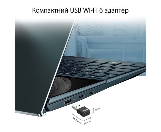 Сетевая карта Wi-Fi ASUS USB-AX55 Nano, изображение 7 Сетевая карта Wi-Fi ASUS USB-AX55 Nano, изображение 7