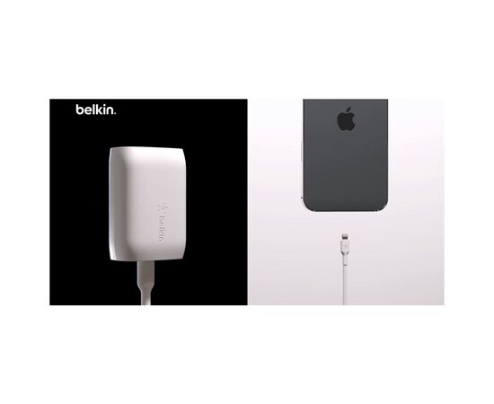 Зарядное устройство Belkin 30W USB-С GAN PD PPS white (WCA005VFWH), изображение 6 Зарядное устройство Belkin 30W USB-С GAN PD PPS white (WCA005VFWH), изображение 6