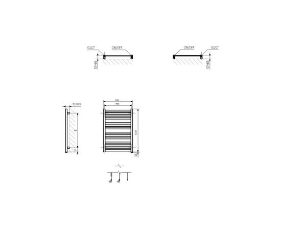 Полотенцесушитель Terma 1185x530 Marlin One (WWMRN118053KS96E8P), изображение 3 Полотенцесушитель Terma 1185x530 Marlin One (WWMRN118053KS96E8P), изображение 3