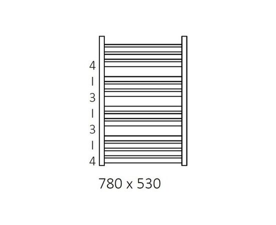 Полотенцесушитель Terma 780х530 Marlin (WGMAR078053KS95SX), изображение 3 Полотенцесушитель Terma 780х530 Marlin (WGMAR078053KS95SX), изображение 3