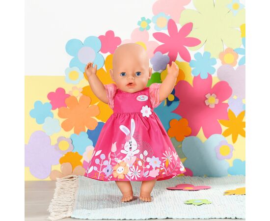 Аксессуар к кукле Zapf Одежда для куклы Baby Born Платье с цветами 43 см (832639), изображение 5 Аксессуар к кукле Zapf Одежда для куклы Baby Born Платье с цветами 43 см (832639), изображение 5