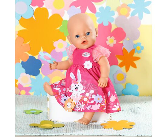 Аксессуар к кукле Zapf Одежда для куклы Baby Born Платье с цветами 43 см (832639), изображение 6 Аксессуар к кукле Zapf Одежда для куклы Baby Born Платье с цветами 43 см (832639), изображение 6