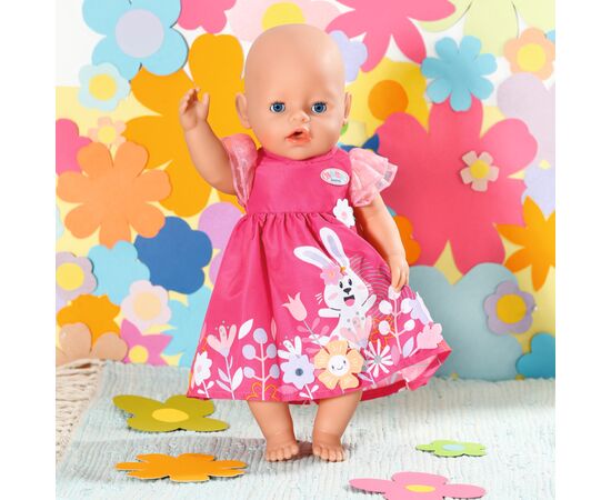 Аксессуар к кукле Zapf Одежда для куклы Baby Born Платье с цветами 43 см (832639), изображение 7 Аксессуар к кукле Zapf Одежда для куклы Baby Born Платье с цветами 43 см (832639), изображение 7