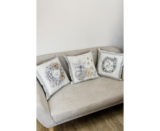 Наволочка Прованс гобеленовая PRESENT 45х45см Веночек (4823093450530), изображение 2 Наволочка Прованс гобеленовая PRESENT 45х45см Веночек (4823093450530), изображение 2