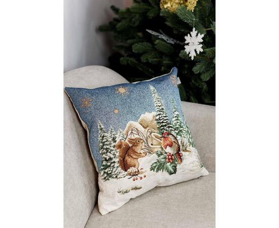 Наволочка Прованс гобеленовая Голубое сияние 45х45см Белочка (4823093450189), изображение 2