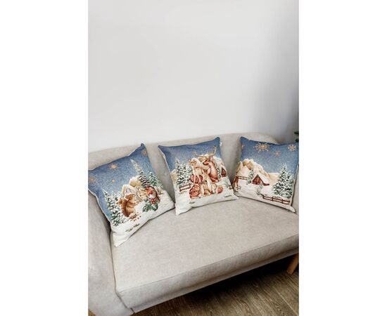 Наволочка Прованс гобеленовая Голубое сияние 45х45см Белочка (4823093450189), изображение 3