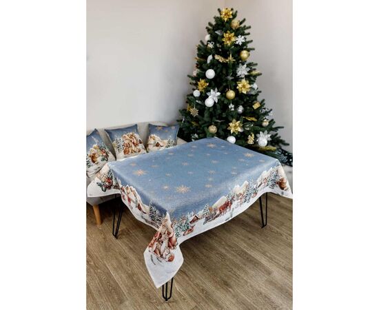 Наволочка Прованс гобеленовая Голубое сияние 45х45см Оленьята (4823093450172), изображение 3 Наволочка Прованс гобеленовая Голубое сияние 45х45см Оленьята (4823093450172), изображение 3