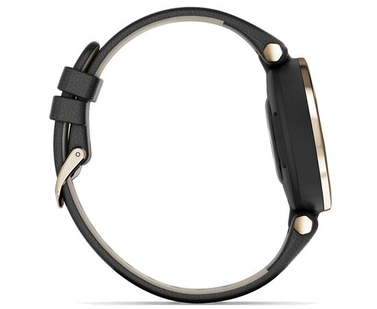 Смарт-годинник Garmin Lily, CreamGold, Black, Leather (010-02384-B1), зображення 4