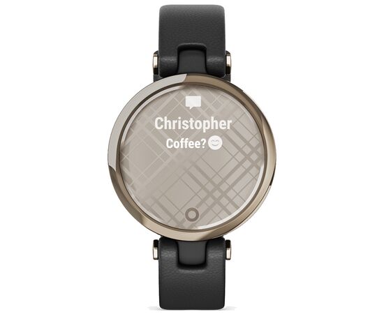 Смарт-годинник Garmin Lily, CreamGold, Black, Leather (010-02384-B1), зображення 8