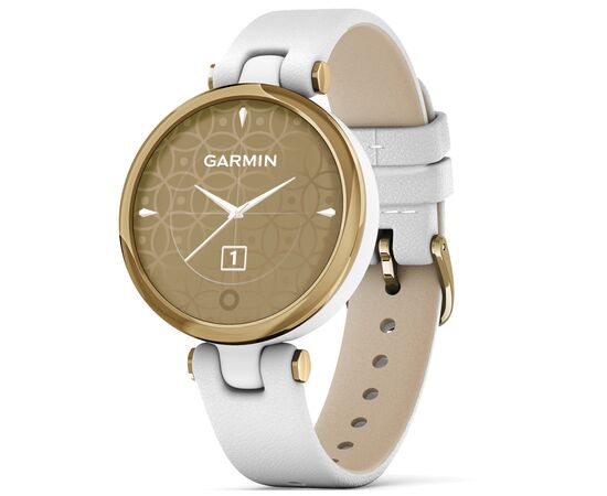 Смарт-годинник Garmin Lily, LightGold, White, Leather (010-02384-B3)
